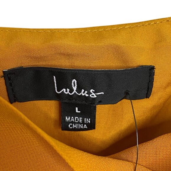 Lulus Mini Dress Womens L Tiered Sleeveless Ruffled Festival Strappy Club NWT - Picture 3 of 12